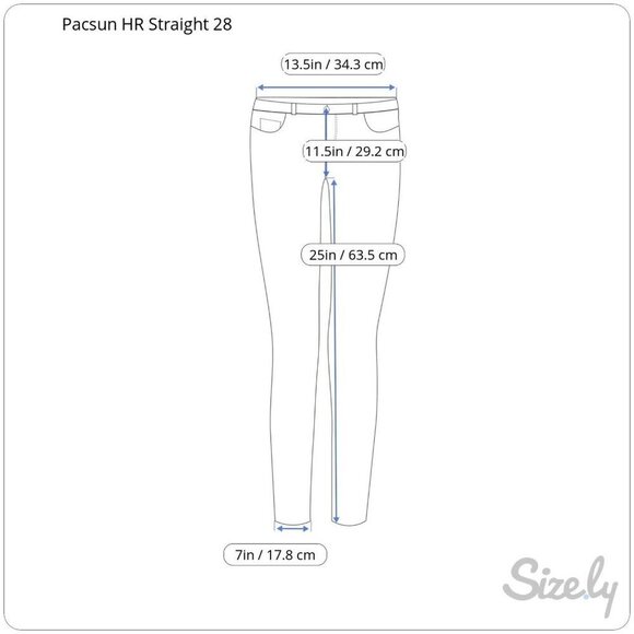 Pacsun Womens 27 High Rise Straight Distressed Frayed Hem Button Fly Denim Jeans - Picture 2 of 12